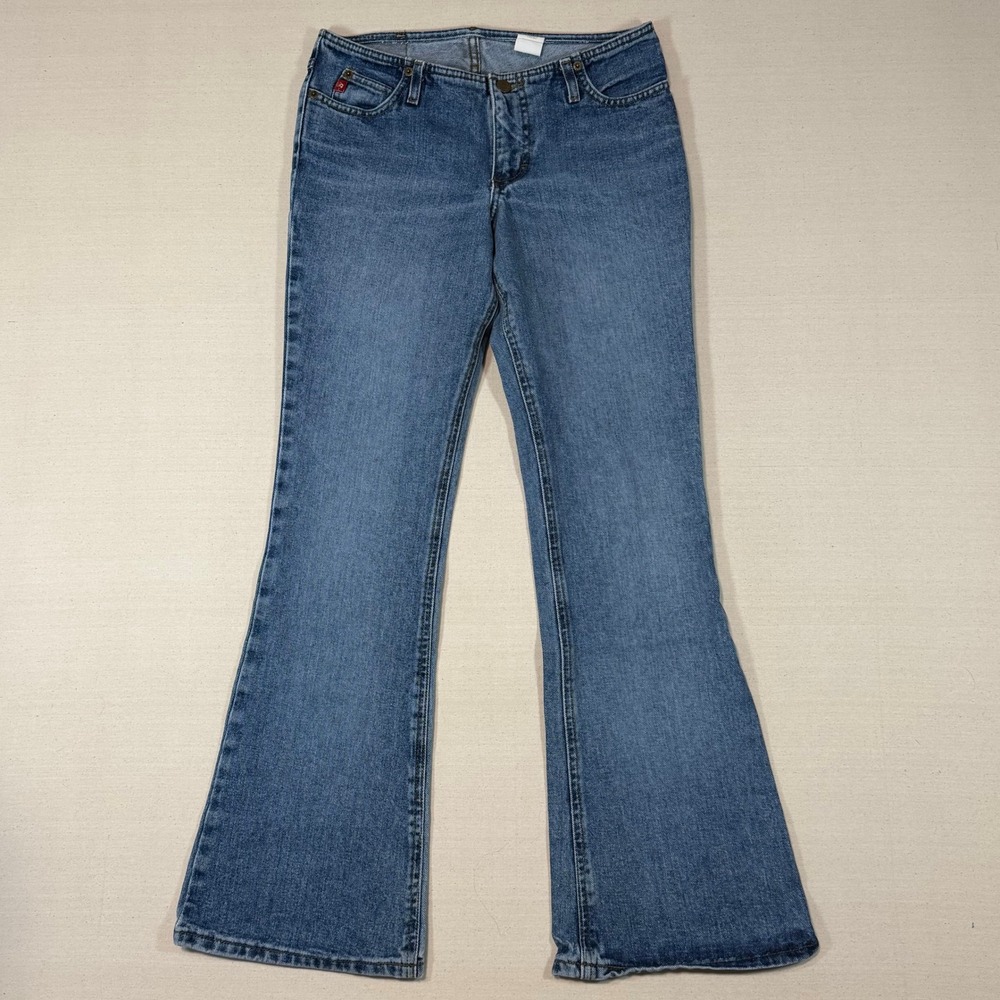 Vintage Y2K Mudd Jeans Flare Leg Denim Medium Wash 100 Cotton Size 7 30x30